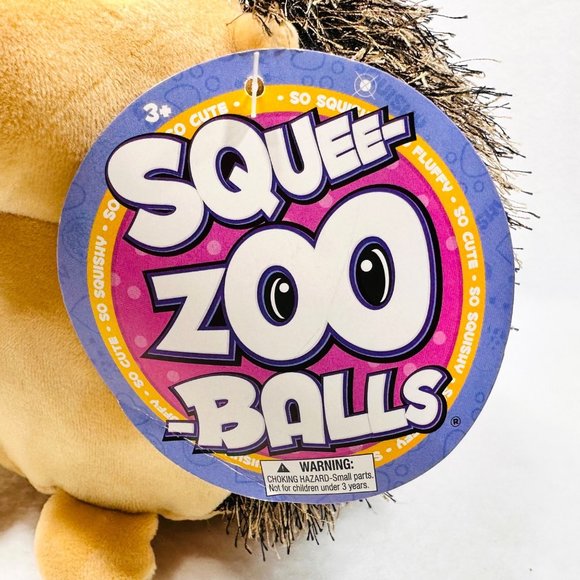 Squee-Zoo Ball Hedgehog Stuffed Squishy Plush Toy - NWT - Picture 8 of 10
